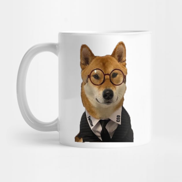 New CEO Twitter Shiba Inu Dog Floki by S-Log